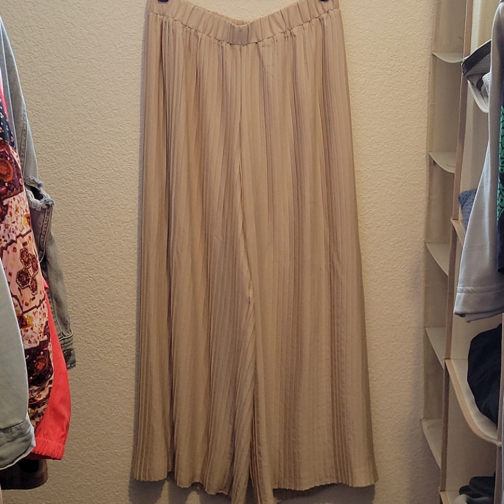 Express Pleated Pull-On Coullotte Ankle Pants